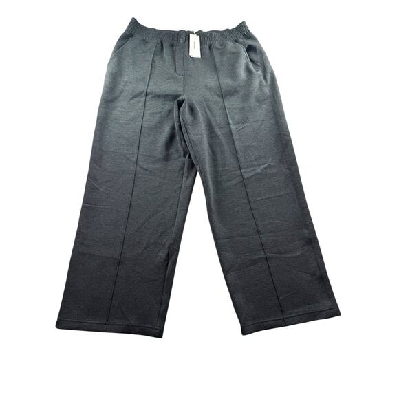 SPANX AirEssentials® Brushed Straight Leg Pant Sz Petite 1X Dark Heather Grey - Picture 4 of 15